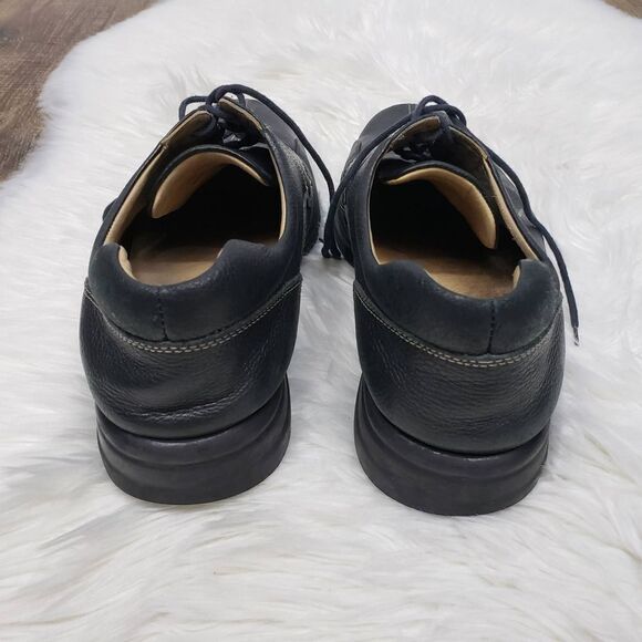 Johnston & Murphy Shuler Bicycle Toe Oxfords Leather 20-7222 Black Lace up 13 M - Picture 4 of 12